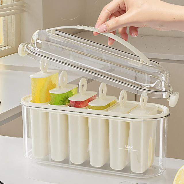 Huamili New Style Summer PC Silicone Ice Cream Stick Box Convenient Tool for Enjoying Frozen Treats
