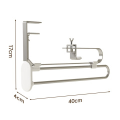 Huamili New Function Retractable Pants Rack ABS Stainless Steel for Home Closet