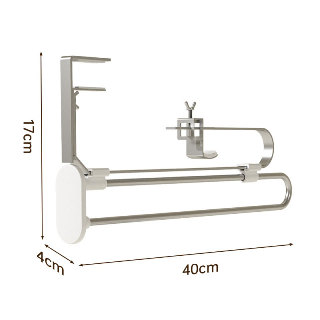 Huamili New Function Retractable Pants Rack ABS Stainless Steel for Home Closet