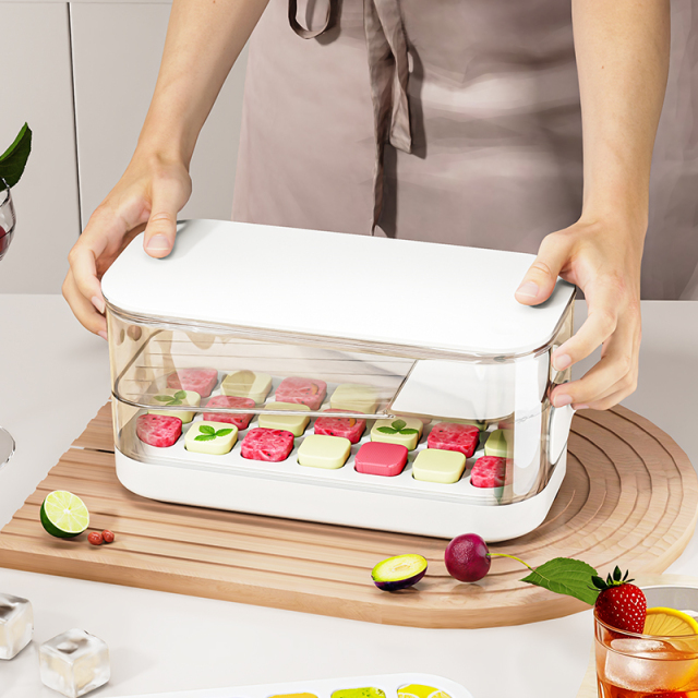 Huamili Summer Season One-Piece PET PP Silicone Ice Cream Tool Ice Box