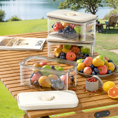 Huamili New Release Sealed Storage Box PET ABS Silicone for Food Save