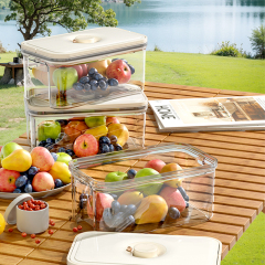 Huamili New Release Sealed Storage Box PET ABS Silicone for Food Save