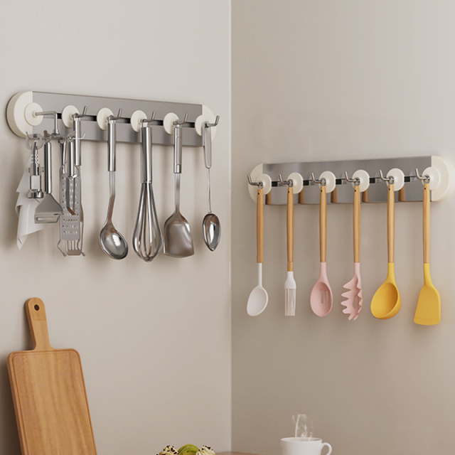 Huamili Latest Design Adhesive Sliding Row Hooks-Standard ABS Aluminum Stainless Steel for Storage and Organization