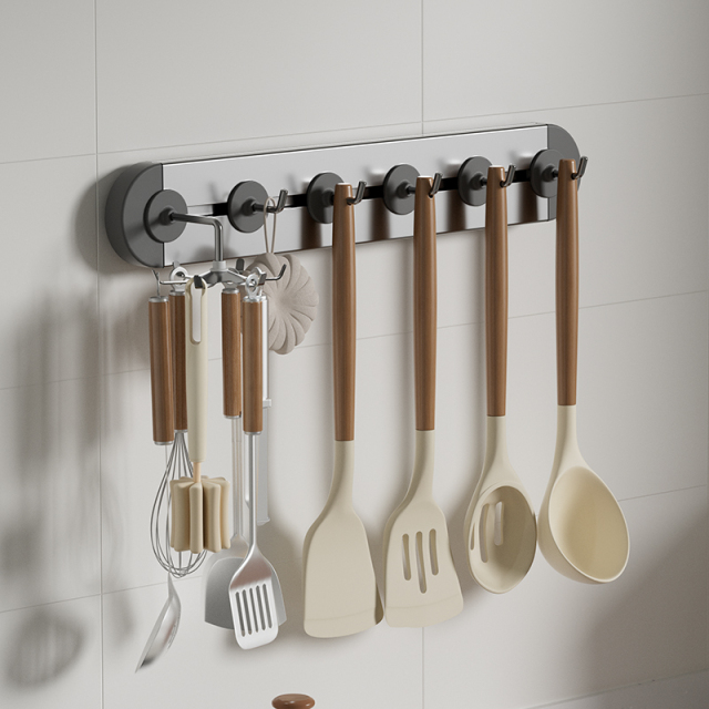 Huamili Latest Design Adhesive Sliding Row Hooks-Standard ABS Aluminum Stainless Steel for Storage and Organization