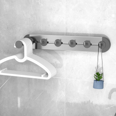 Huamili Latest Design Adhesive Sliding Row Hooks-Standard ABS Aluminum Stainless Steel for Storage and Organization