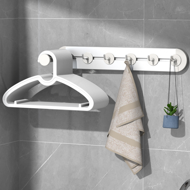 Huamili Latest Design Adhesive Sliding Row Hooks-Standard ABS Aluminum Stainless Steel for Storage and Organization