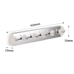 Huamili Latest Design Adhesive Sliding Row Hooks-Standard ABS Aluminum Stainless Steel for Storage and Organization
