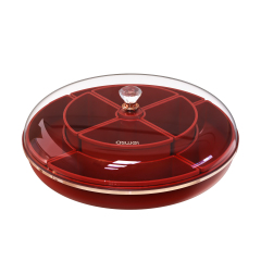 Huamili Modern Design Style Rotating Snack Division Plate Flexible Functional Design