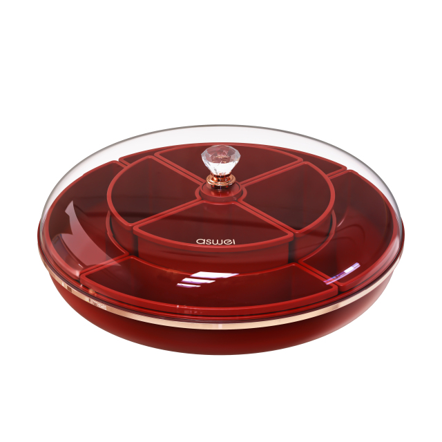 Huamili Modern Design Style Rotating Snack Division Plate Flexible Functional Design
