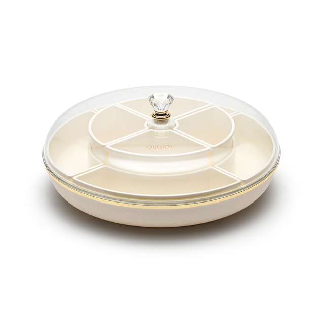 Huamili Modern Design Style Rotating Snack Division Plate Flexible Functional Design