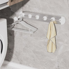 Huamili Latest Design Adhesive Sliding Row Hooks-Standard ABS Aluminum Stainless Steel for Storage and Organization