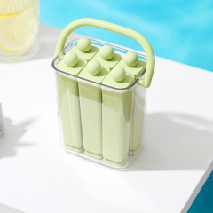 Huamili Large Portable Cube Ice Mold with PP PET Food-grade Silicone for Freezer Use-Reusable & Eco-Friendly