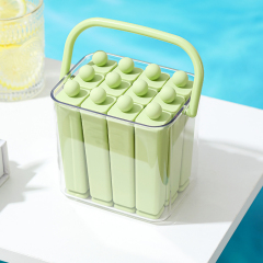 Huamili Large Portable Cube Ice Mold with PP PET Food-grade Silicone for Freezer Use-Reusable & Eco-Friendly
