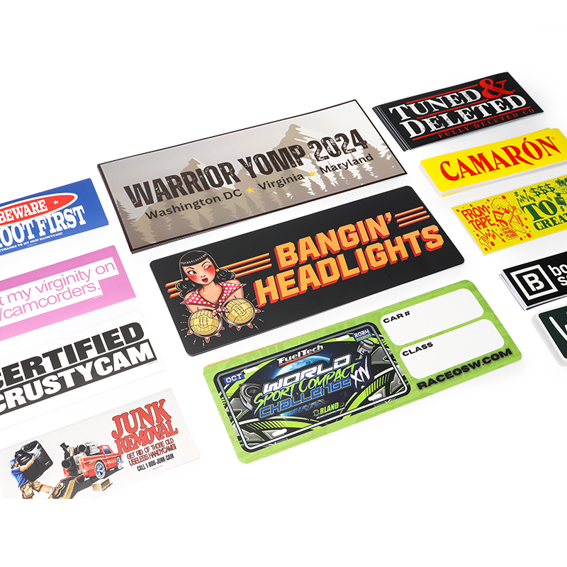 Custom Rectangle Stickers – Durable, Waterproof & Bulk Printing