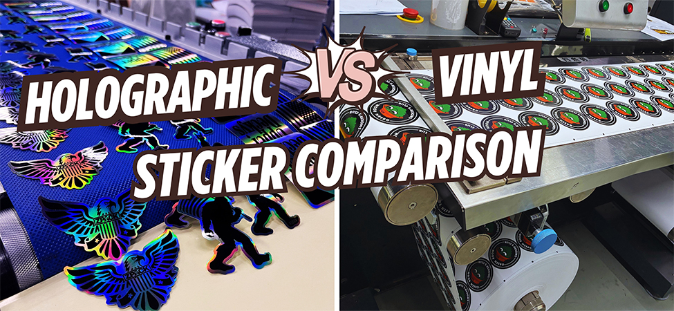 Difference Between Sticker Sign What is the difference between holographic and vinyl stickers?