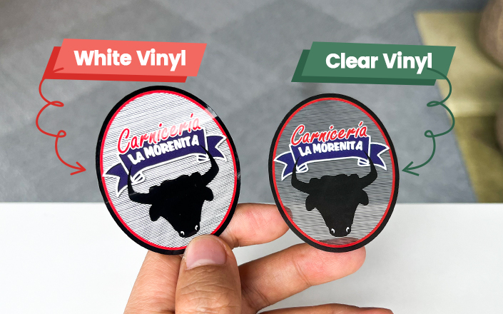 What Is the Difference Between Clear and Vinyl Stickers?