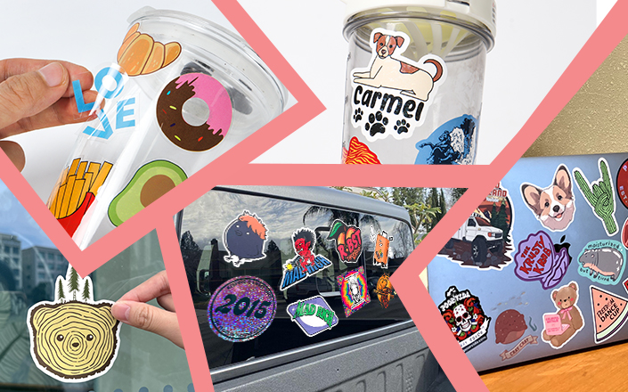 What Is the Difference Between Clear and Vinyl Stickers?