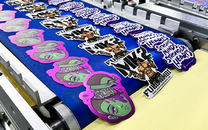 Industrial sticker production line for bulk orders