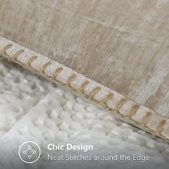 Chenille velvet Pillow Covers-Bleached Sand