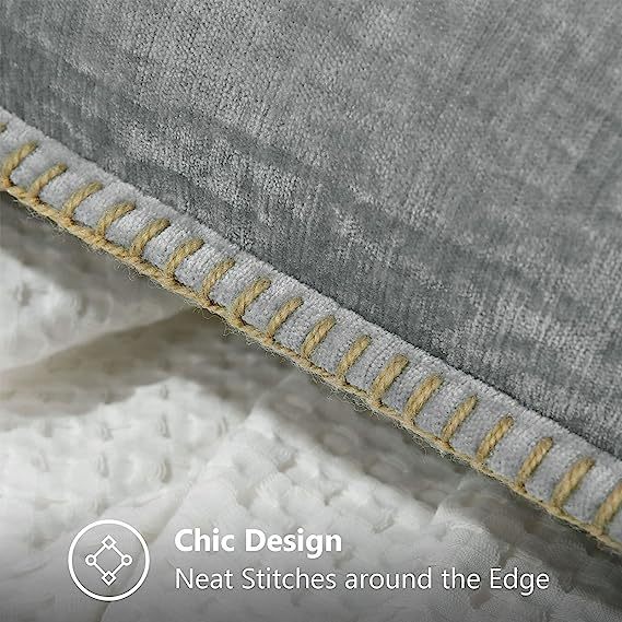 Chenille velvet Pillow Covers-Ultimate Gray
