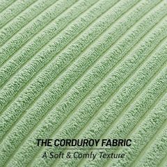 Corduroy Decorative Throw Pillow Covers-Sage Green