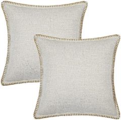 Linen Pillow Covers-Beige