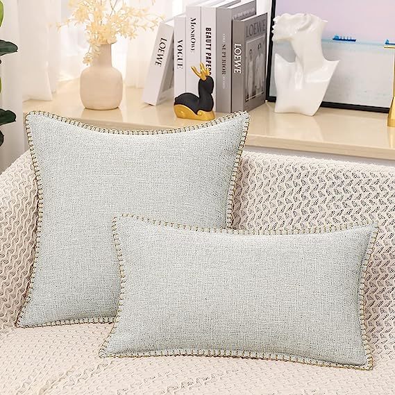 Linen Pillow Covers-Beige
