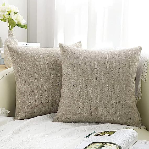 Chenille Pillow Covers-Khaki