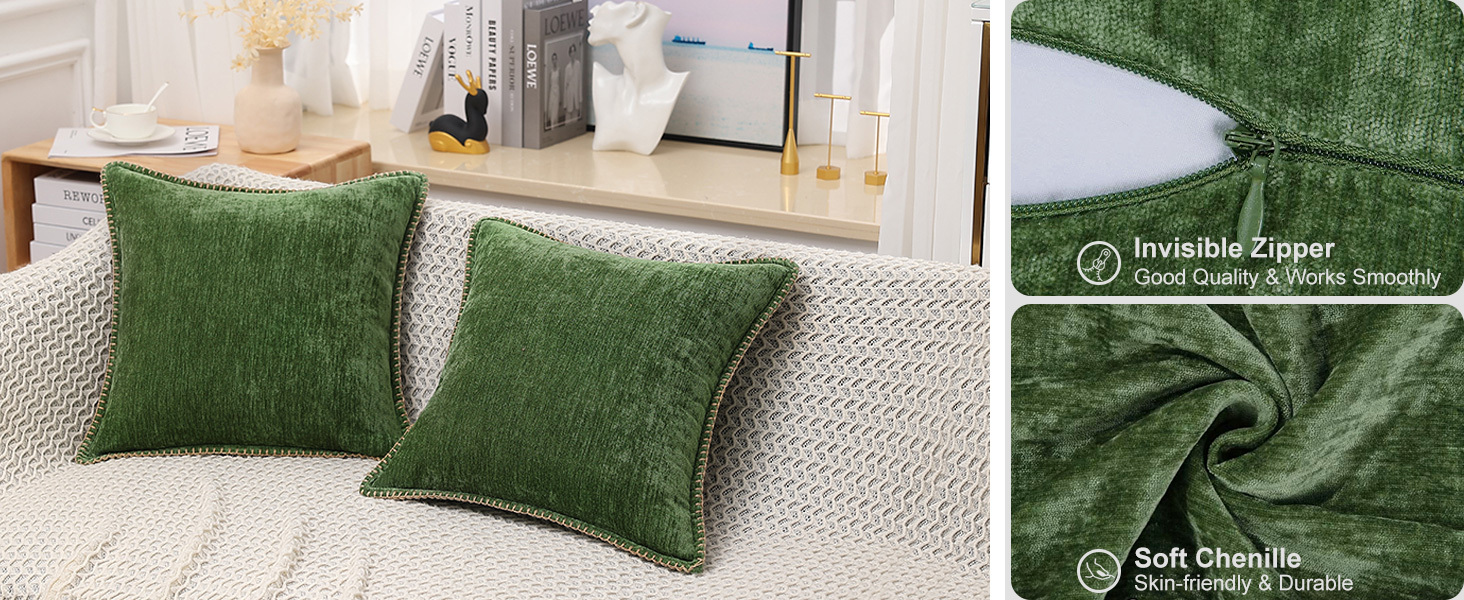 Chenille velvet Pillow Covers-Forest Elf