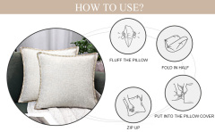 Linen Pillow Covers-Beige