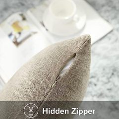 Chenille Pillow Covers-Khaki