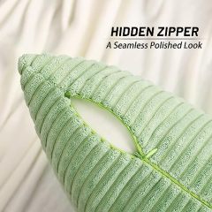 Corduroy Decorative Throw Pillow Covers-Sage Green