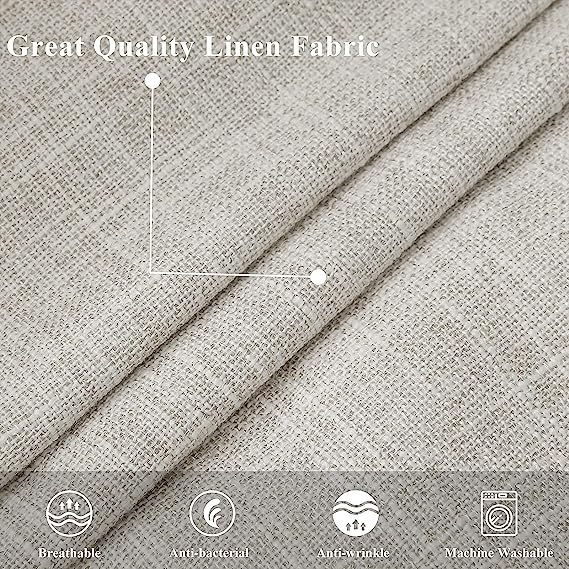 Linen Pillow Covers-Beige