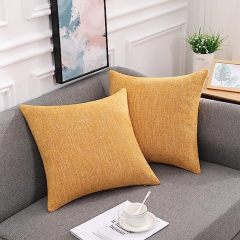 Chenille Pillow Covers-Orange