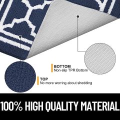 Rugs&Mats-Resist Dirt and Absorbent Entrance Mat-Navy Blue