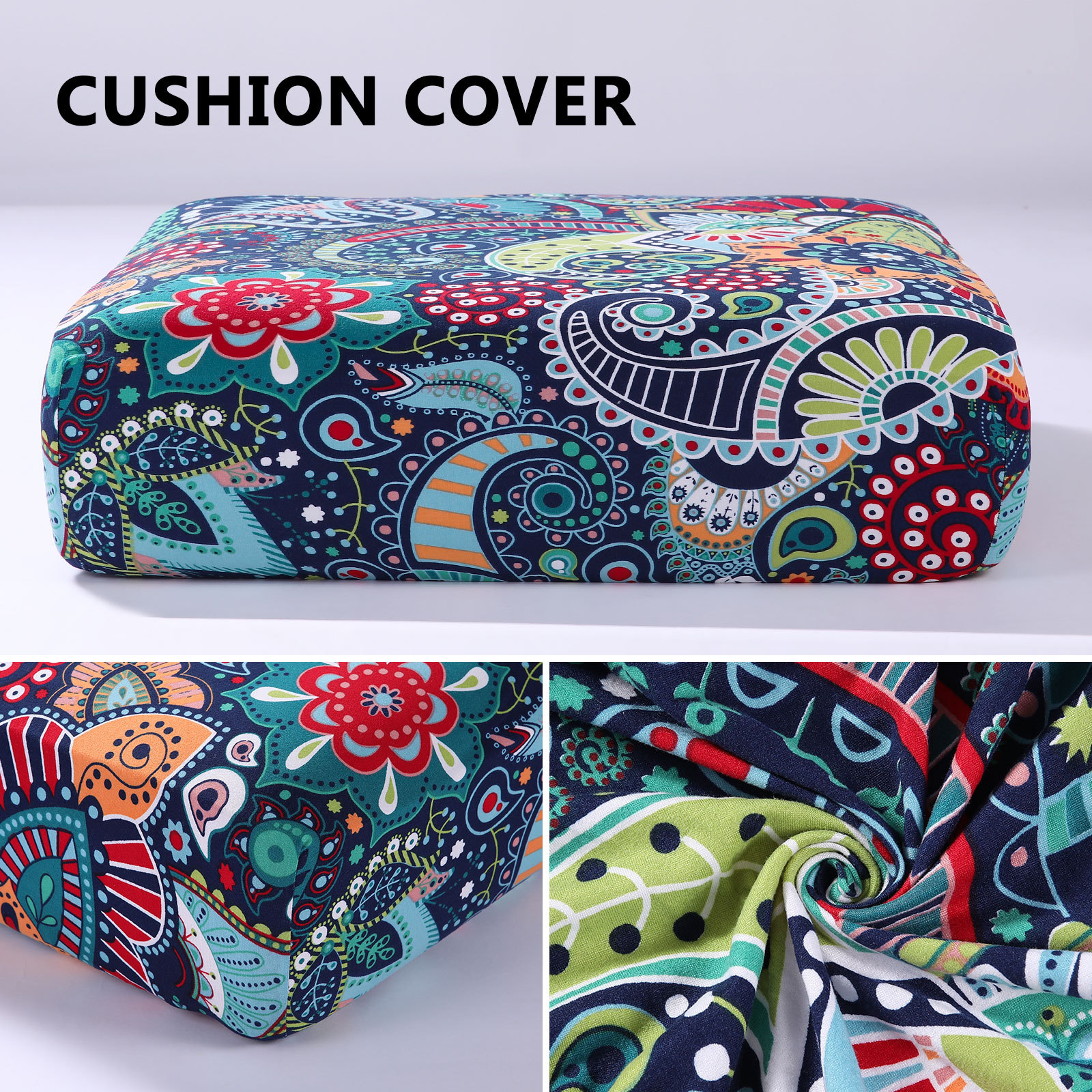 Printed Sofa Couch Cushion Covers- Paisley
