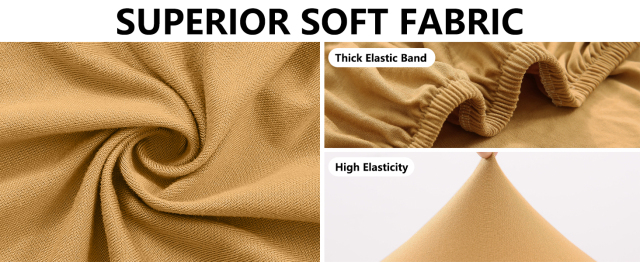 Slipcover-Plain Sofa Slipcovers-Camel