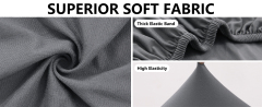 Slipcover-Plain Sofa Slipcovers-Dark Gray