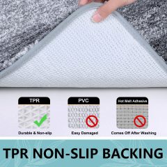Rugs&Mats-Microfiber Bathroom Rugs-Grey