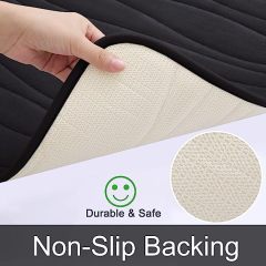 Rugs&Mats-Memory Foam Bathroom Rug-Black