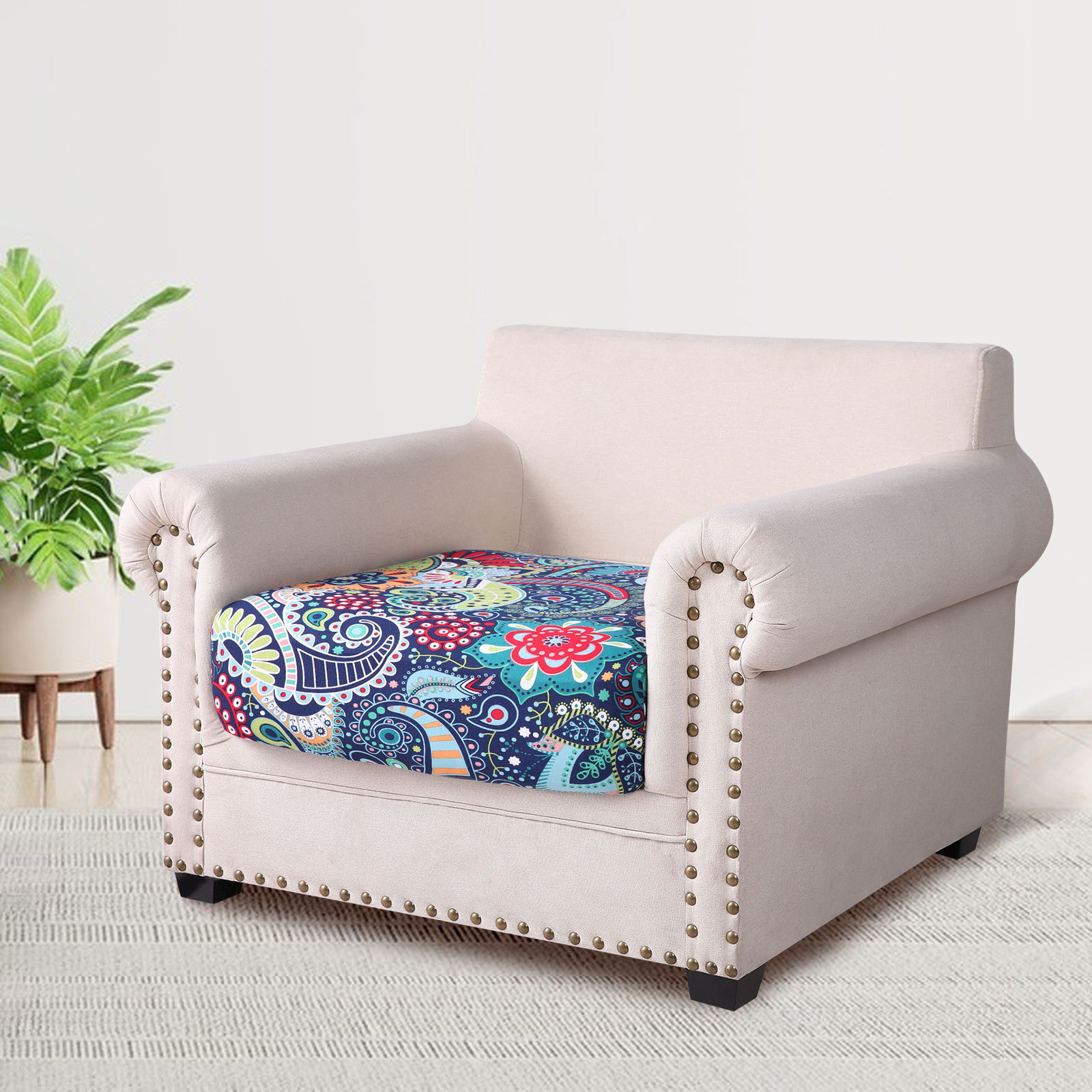 Printed Sofa Couch Cushion Covers- Paisley