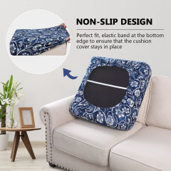 Printed Sofa Couch Cushion Covers- Blue