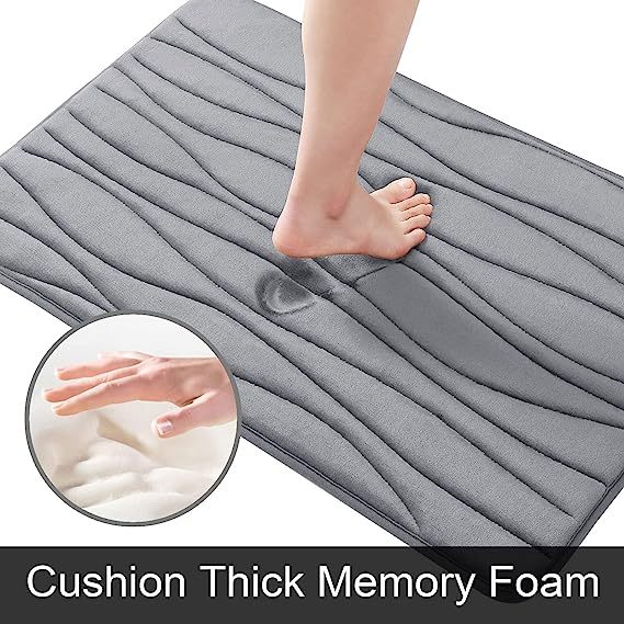 Rugs&Mats-Memory Foam Bathroom Rug-Dark Grey