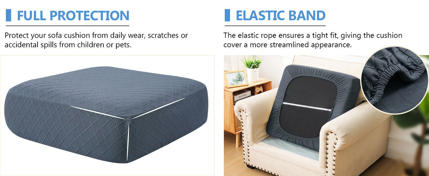Diamond Lattice Couch Cushion Covers-Grey