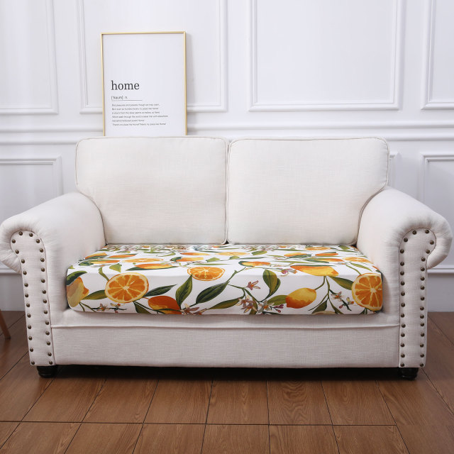 Printed Sofa Couch Cushion Covers- Orange