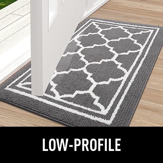 Rugs&Mats-Resist Dirt and Absorbent Entrance Mat-Grey