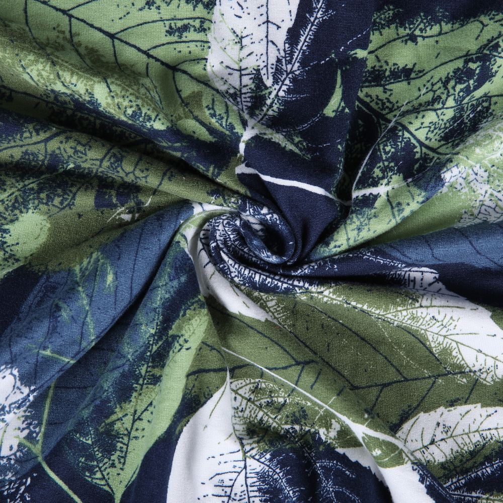 Slipcover-Floral Pattern Printed Sofa Slipcovers-Gray Green