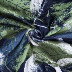 Slipcover-Floral Pattern Printed Sofa Slipcovers-Gray Green