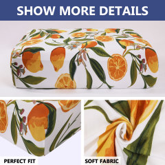 Printed Sofa Couch Cushion Covers- Orange