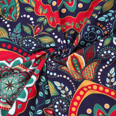 Slipcover-Floral Pattern Printed Sofa Slipcovers-Red&blue